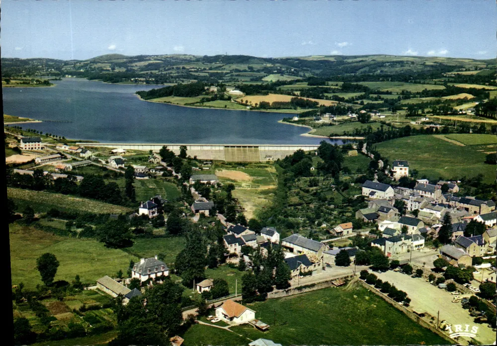 Villefranche-de-Panat — Allgemeiner Blick auf den Staudamm — Médiémes Editions « Théoléc » - Vorderseite