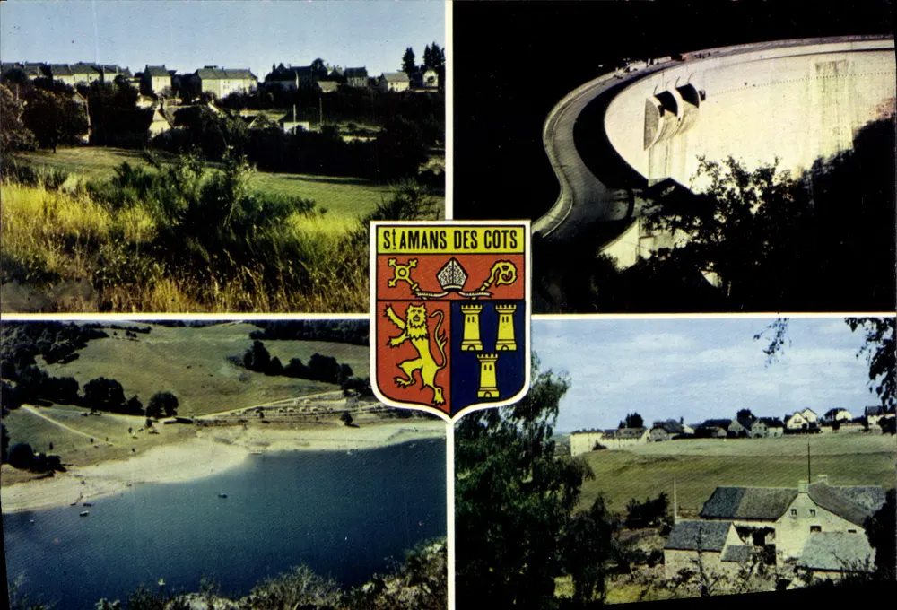 Saint-Amans-des-Côts — Allgemeiner Blick, Staudamm der Selves, Camping der Tours — IRIS - Vorderseite