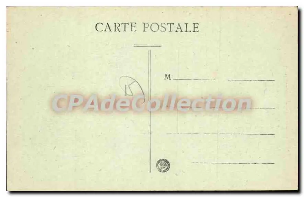 Pittoreskes Cantal — Mühle und Schloss Clidèle, bei Menet — Serie 661 - Rückseite