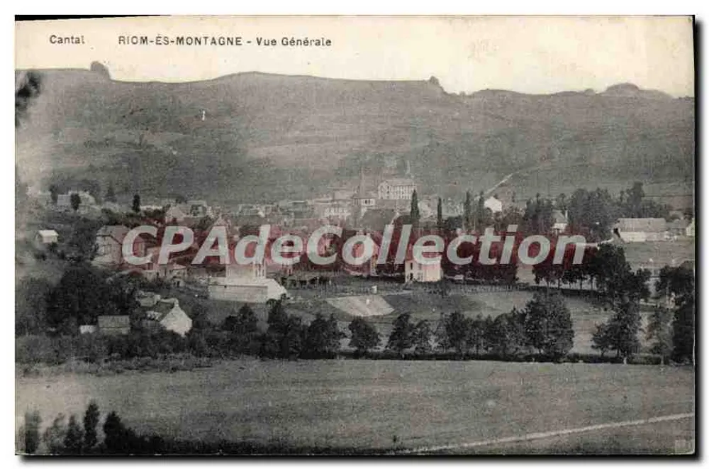 Riom-ès-Montagne — Allgemeine Ansicht — Verlag P. et A. Maitour, Aurillac - Vorderseite