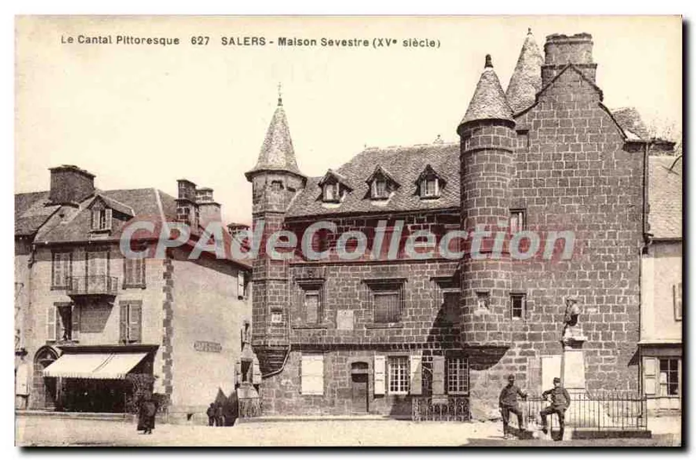 Salers - Sevestre-Haus (15. Jahrhundert) — Das pittoreske Cantal 627 — Edition B. Labonie, Aubrac - Vorderseite