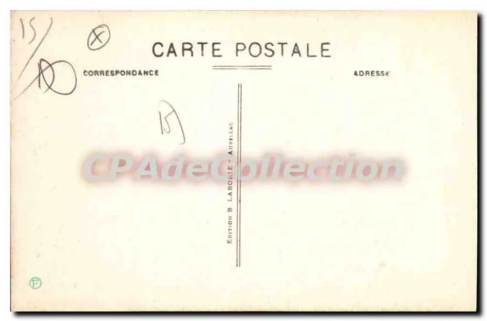 Salers - Sevestre-Haus (15. Jahrhundert) — Das pittoreske Cantal 627 — Edition B. Labonie, Aubrac - Rückseite