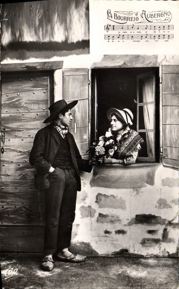 La Bourreio d'Aubergno — Die Verlobungsfest — Real Photo - Vorderseite