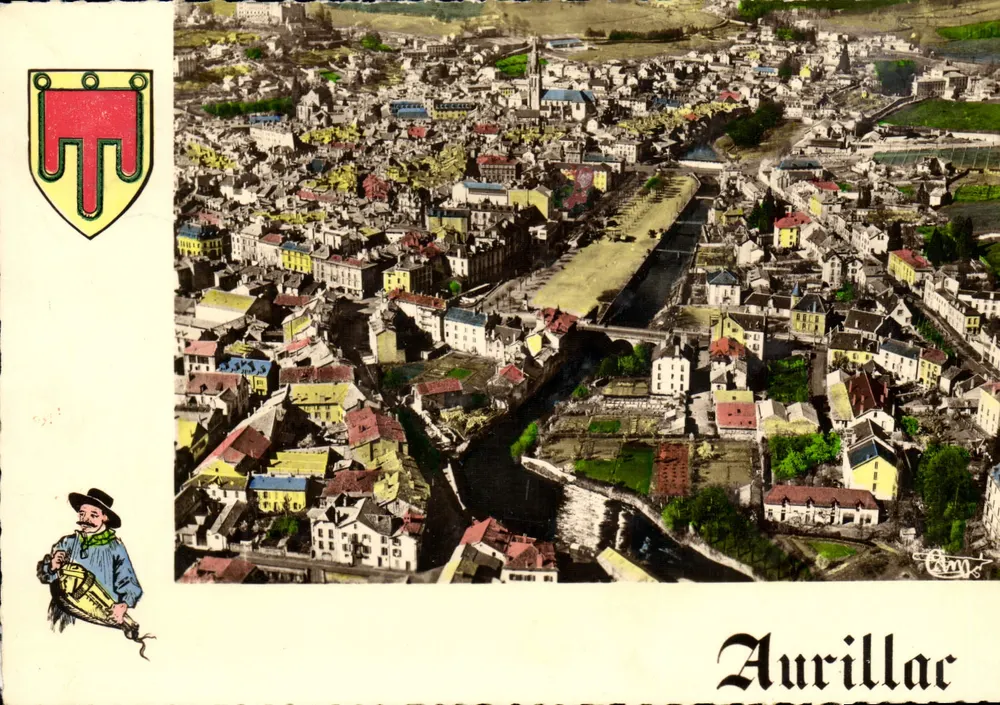 Aurillac — vista aérea — Edições Aéreas - Frente