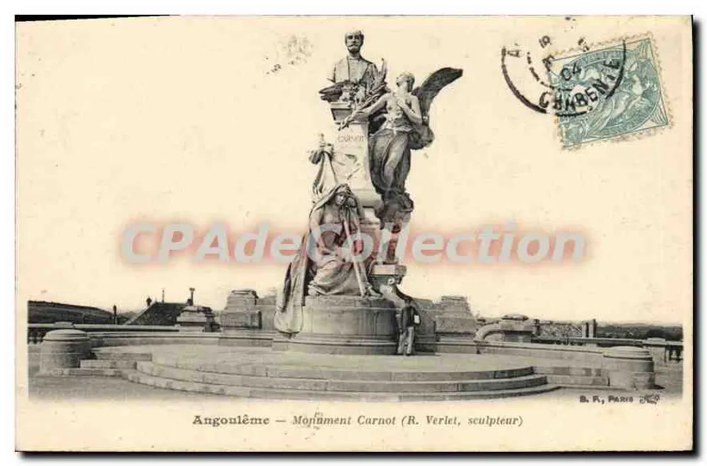 Angoulême — Monument Carnot (R. Verlet, escultor) — B. R., Paris - Frente