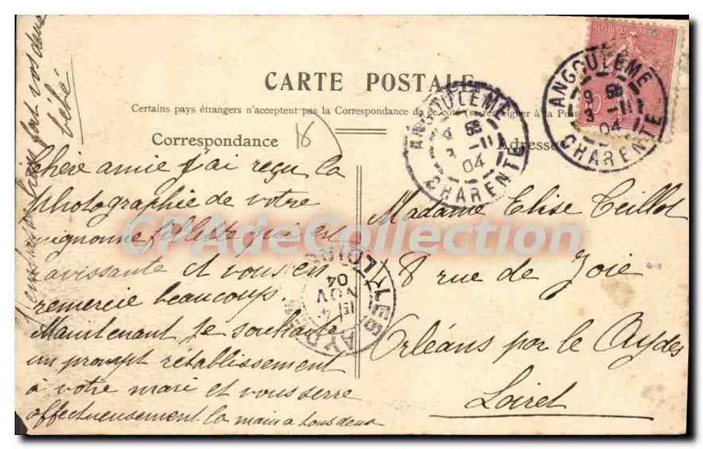 Angoulême — Promenade do Parque — Bertin & Cie - Verso