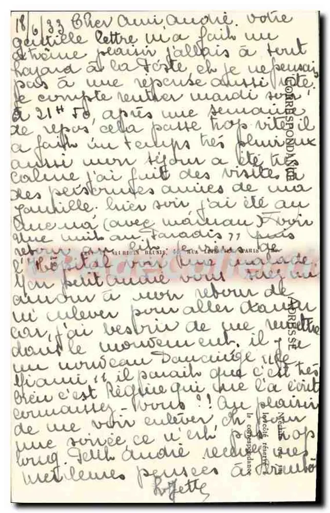 Angoulême — Em Direção ao Túnel do Caminho de Ferro — LL. — n° 26 - Verso