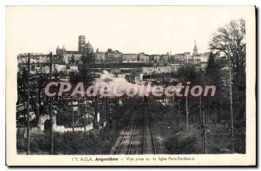 Angoulême — Ansicht aus der Linie Paris-Bordeaux — A.G.A. n°177 - Vorderseite