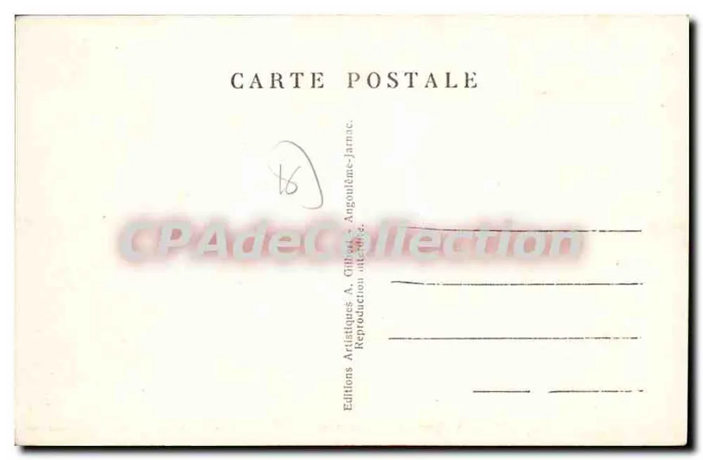 Angoulême — Ansicht aus der Linie Paris-Bordeaux — A.G.A. n°177 - Rückseite