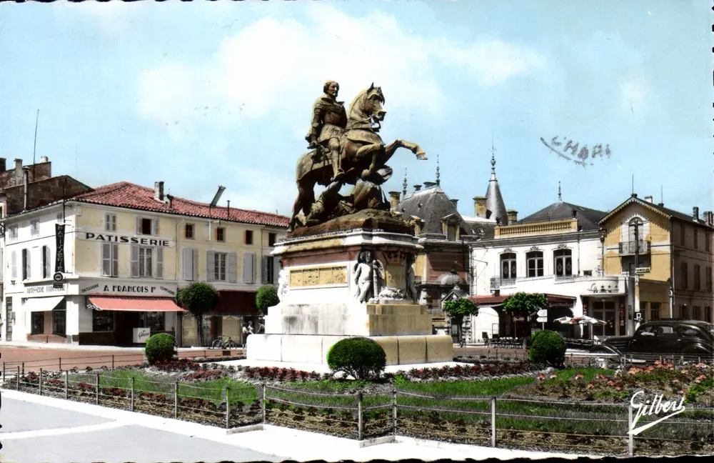 Cognac — Estatua de Francisco I — Editor Gilbert - Anverso