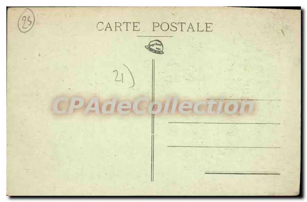Dijon — Um canto da Place Darcy e o Boulevard Sévigné — Editor Rivière, n° 122 - Verso