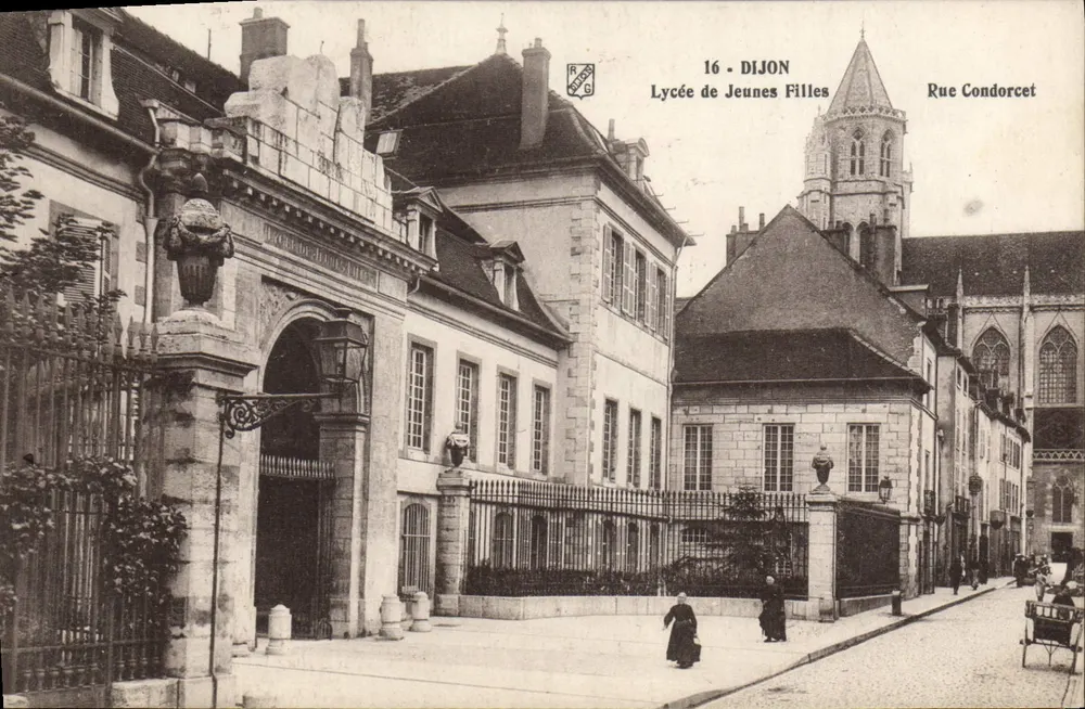 Dijon — Lycée de Jeunes Filles — Rue Condorcet - Frente