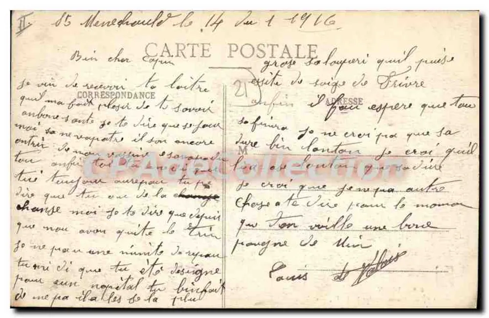 Dijon - Monument Piron (Piron, escultor) - L. V., editor - Verso