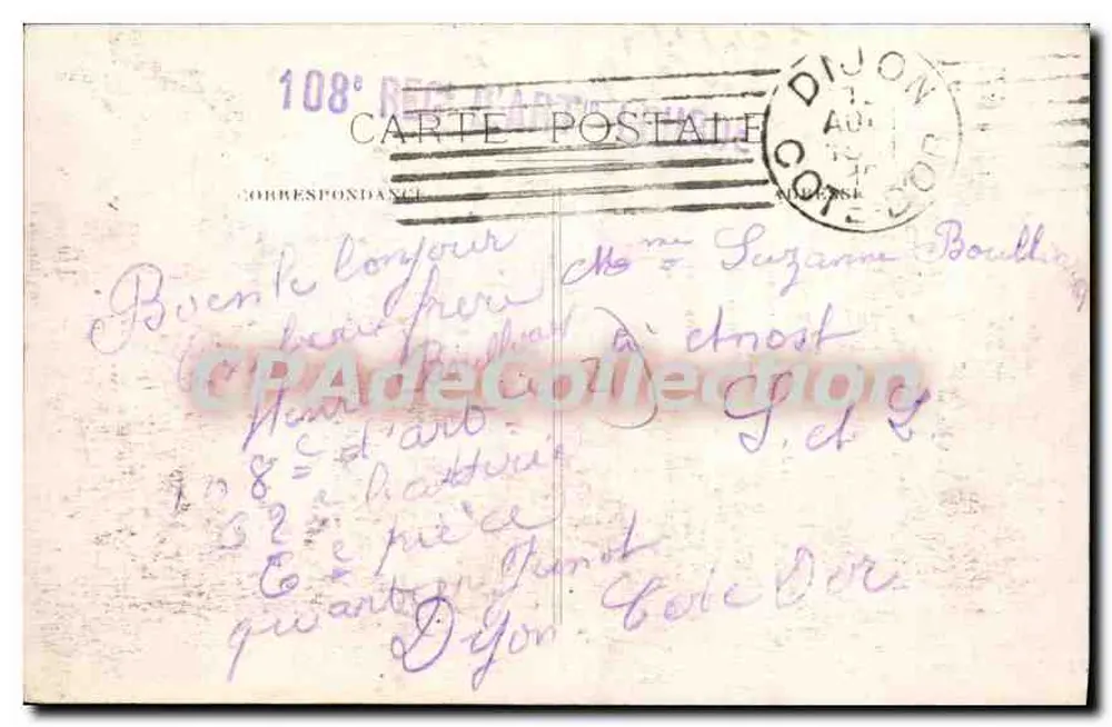 Dijon — Praça Émile-Zola — editor Menier, n°15 - Verso