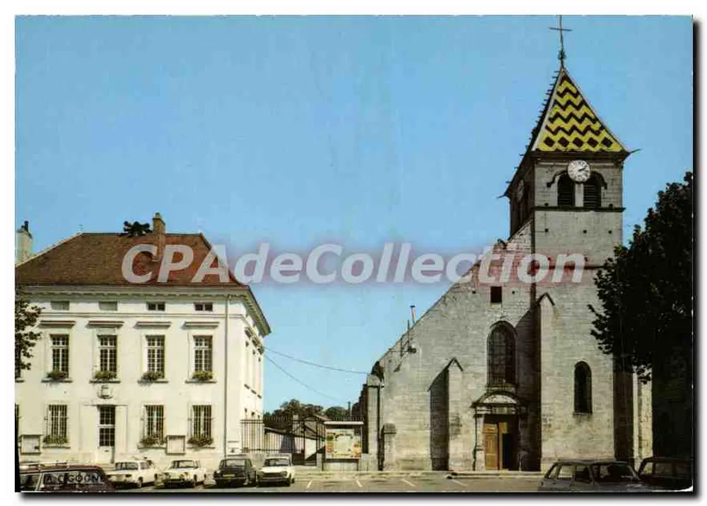 Is-sur-Tille — De Kerk en het Gemeentehuis — Uitgaven 'LA CIGOGNE' - Voorkant