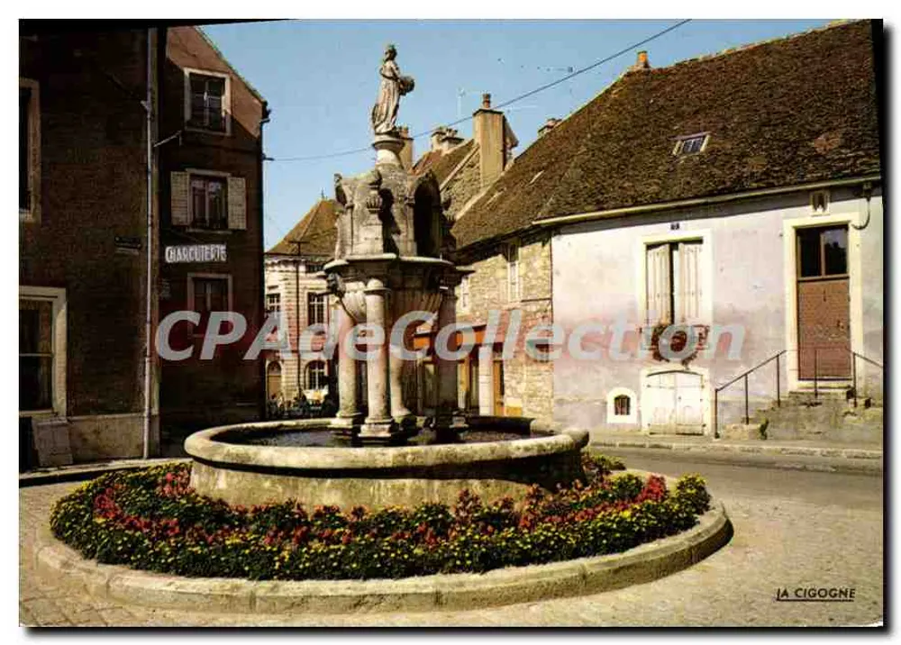 Saulieu — Place Docteur Roclore und Fontaine de Caristie — Editions LA CIGOGNE - Vorderseite