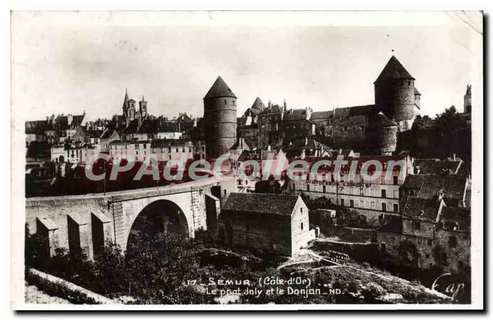 Semur (Côte-d'Or) — O porto Jaly e o Donjan — editor Cap, n°17 - Frente