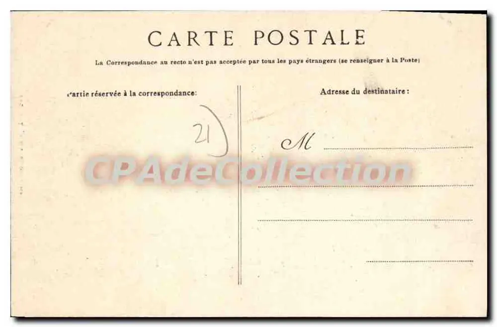 Alise-Sainte-Reine — Blick auf den Mont Auxois, Nordwestseite — M. Marlet, Verlag - Rückseite