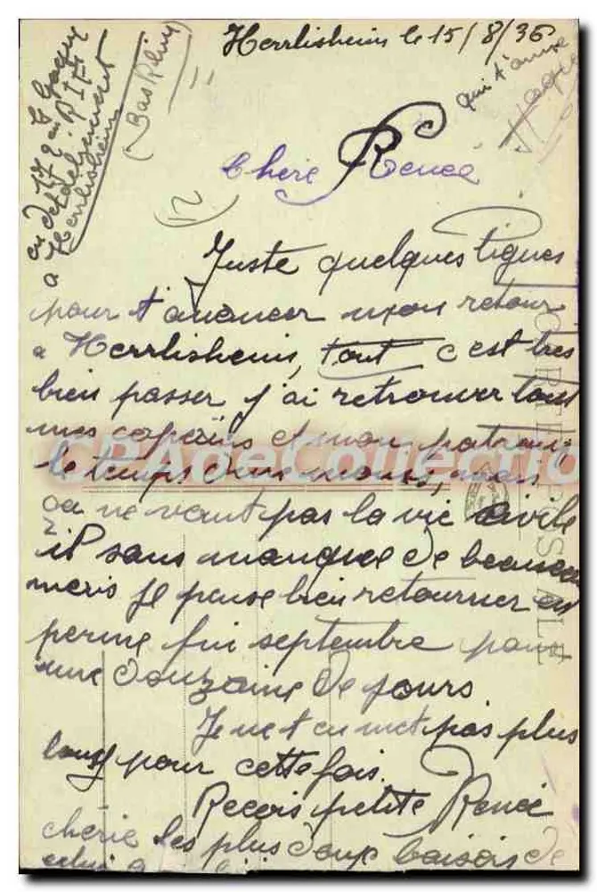 Volnay — A Virgem das Vindas — CPAdeCollection - Verso