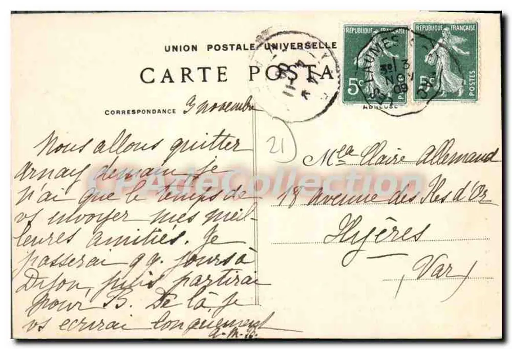 Verhaftung der Tanten von Ludwig XVI in Arnay-le-Duc — historische Gravur — Sammlung U. St. - Seriennummer nicht lesbar - Rückseite