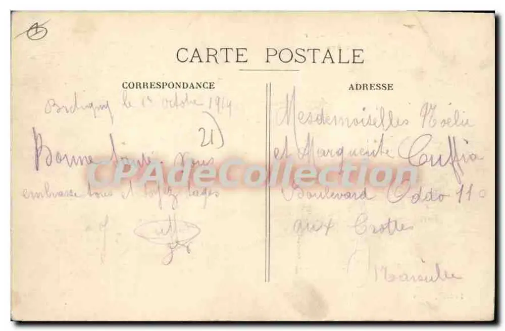 Bretigny (Côte-d'Or) — A Rio — Ledeuil, Dijon - Verso