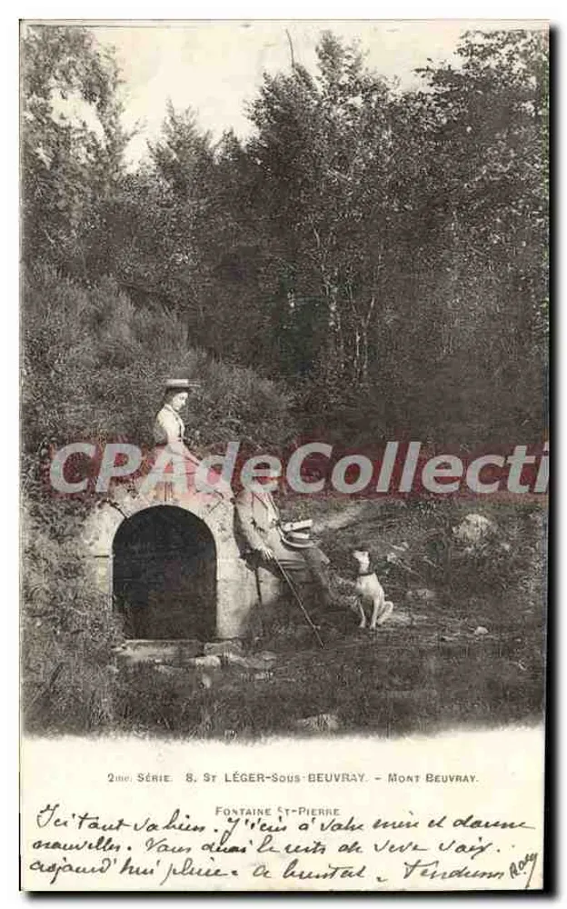 Fontaine Saint-Pierre — Mont Beuvray — 2. Serie, Nr. 8, veröffentlicht von St Léger-Sous-Beuvray - Vorderseite