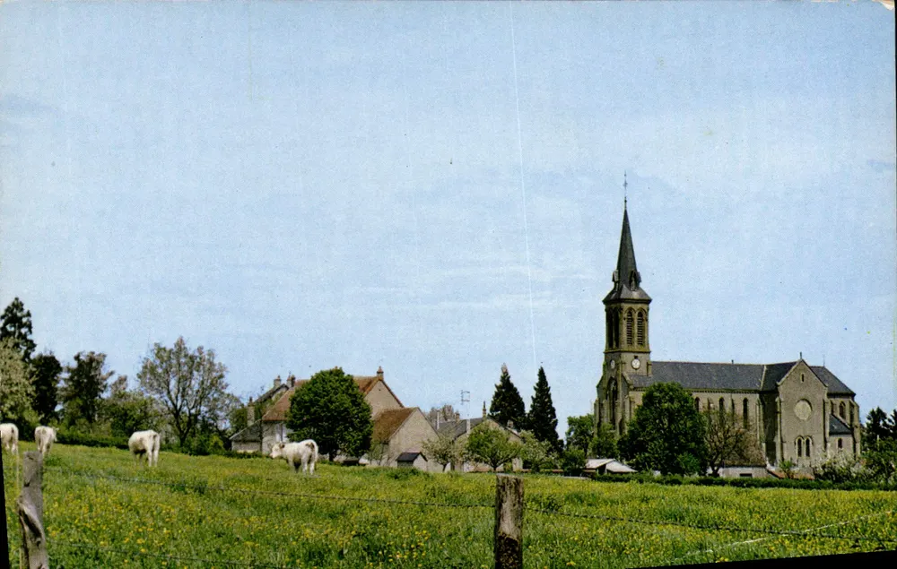 Liernais (Côte-d'Or) — Vista do Bourg — Ed. Rés. Sra. ROUSSEAUX - 21.349.05 - Frente