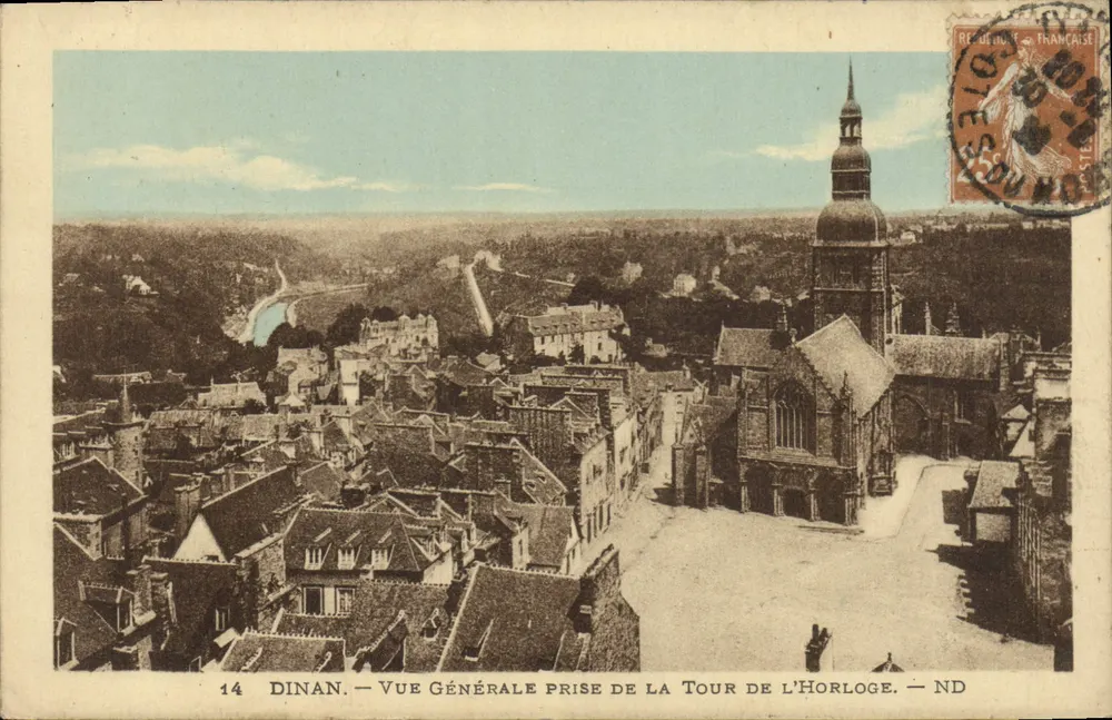 Dinan — Algemene uitzicht genomen vanaf de Klokken toren — ND - Voorkant