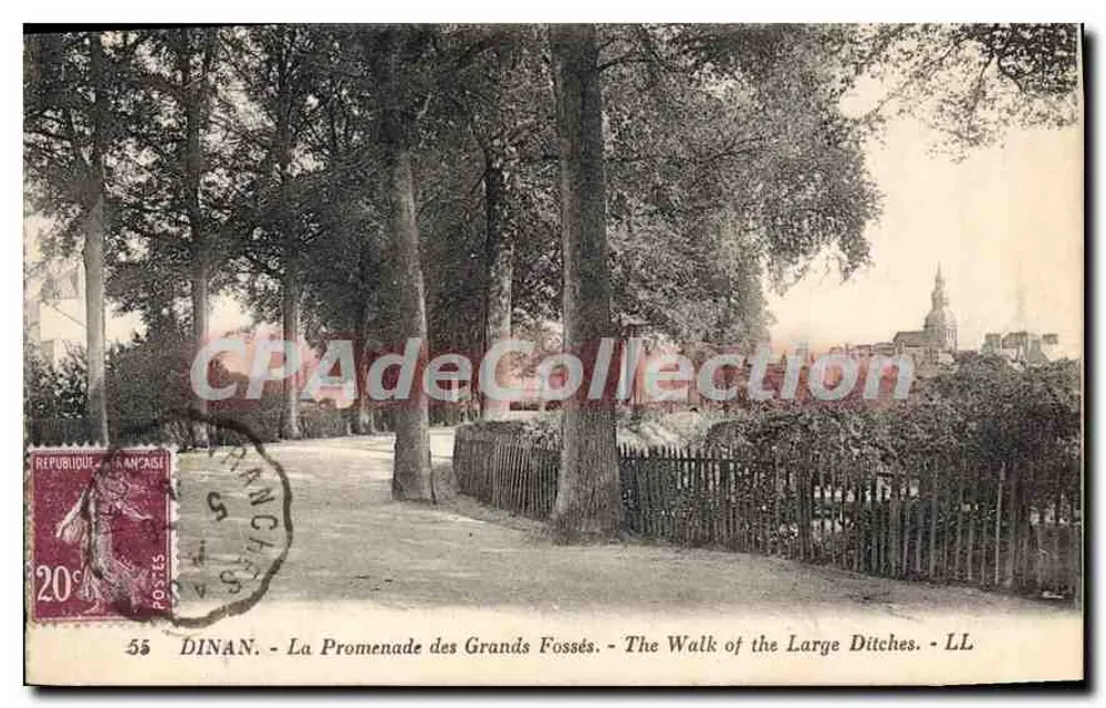 Dinan - A Promenade dos Grandes Fossés — The Walk of the Large Ditches — LL - Frente