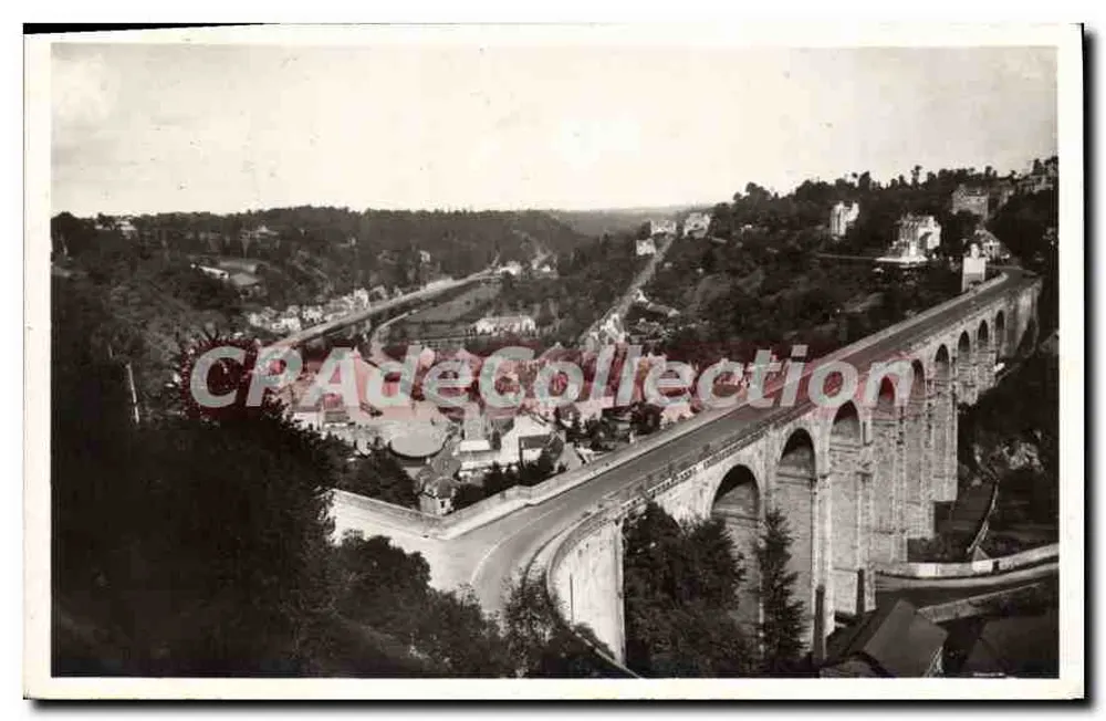 Dinan - O Viaduto e vista geral da Coulée da Rance — Edição FESSY, n° 2328 - Frente