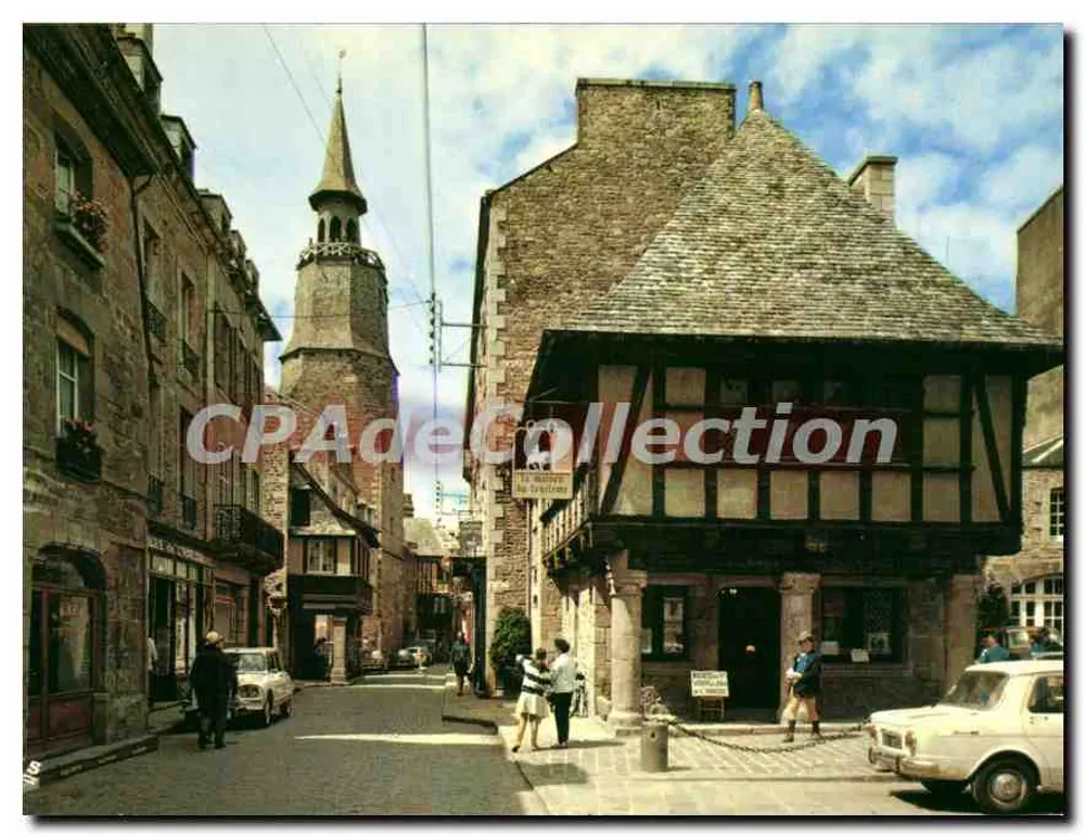 Dinan (22) - Cidade Medieval — A Torre da Hora — Éditions Réunies, n° 741 - Frente
