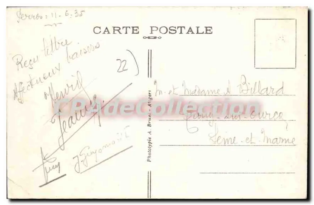 Perros-Guirec (C.-du-N.) — A Rua da Corniche — A. B. - Verso