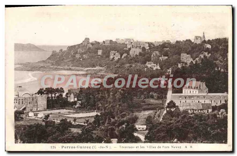 Perros-Guirec (C.-du-N.) — Tresstrau und die Villen von Pors Nevez — A 8 - Vorderseite