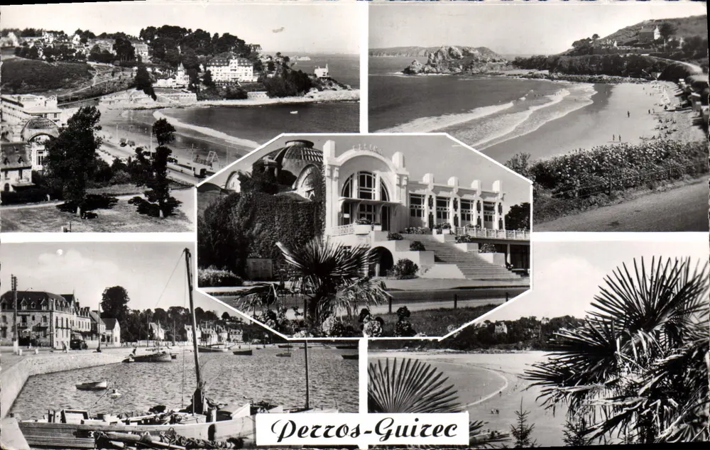 Pérreros-Guizec — Panoramablick und das Casino — Verlag REAL PHOTO - Vorderseite
