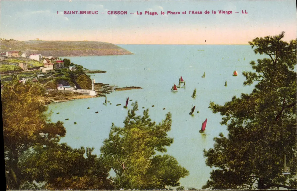 Saint-Brieuc — Cesson — A Praia, o Farol e a Enseada da Virgem — LL - Frente