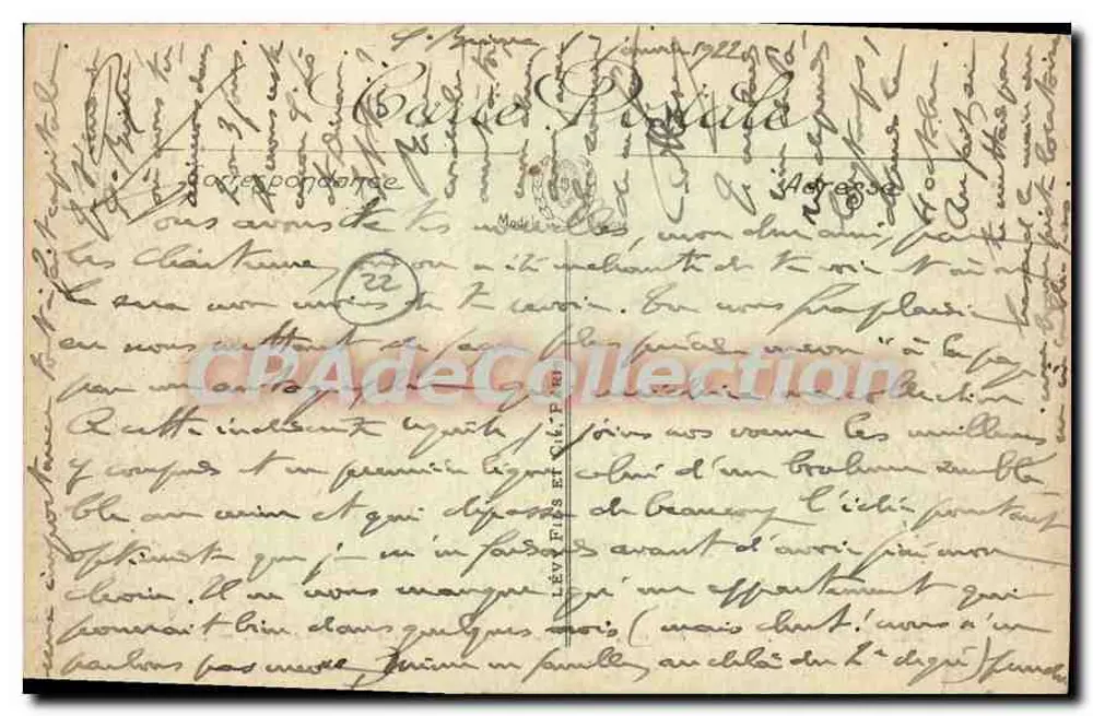 SAINT-BRIEUC — Sous-la-Tour, entrada do Port — LL. — N° 56 - Verso