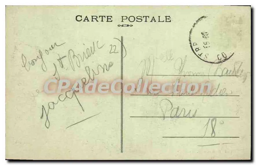 Saint-Brieuc — A Praia da Anse aux Moines — Editor R. Hamonou, n° 7294 - Verso
