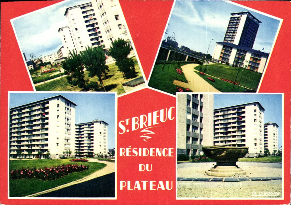 Saint-Brieuc — Residência do Plateau — Éditions La Cigogne - Frente
