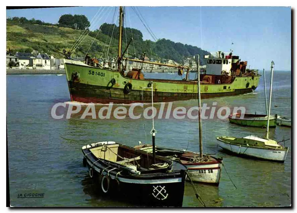 Saint-Brieuc (Côte d'Armor) — Entrada no porto — Edições "La Cigogne" n°22.278.101 - Frente