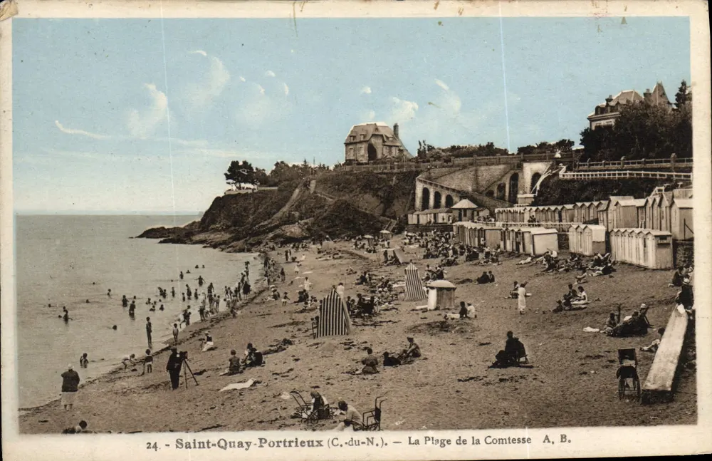 Saint-Quay-Portrieux (C.-du-N.) — A Praia da Condessa — A. B. - Frente
