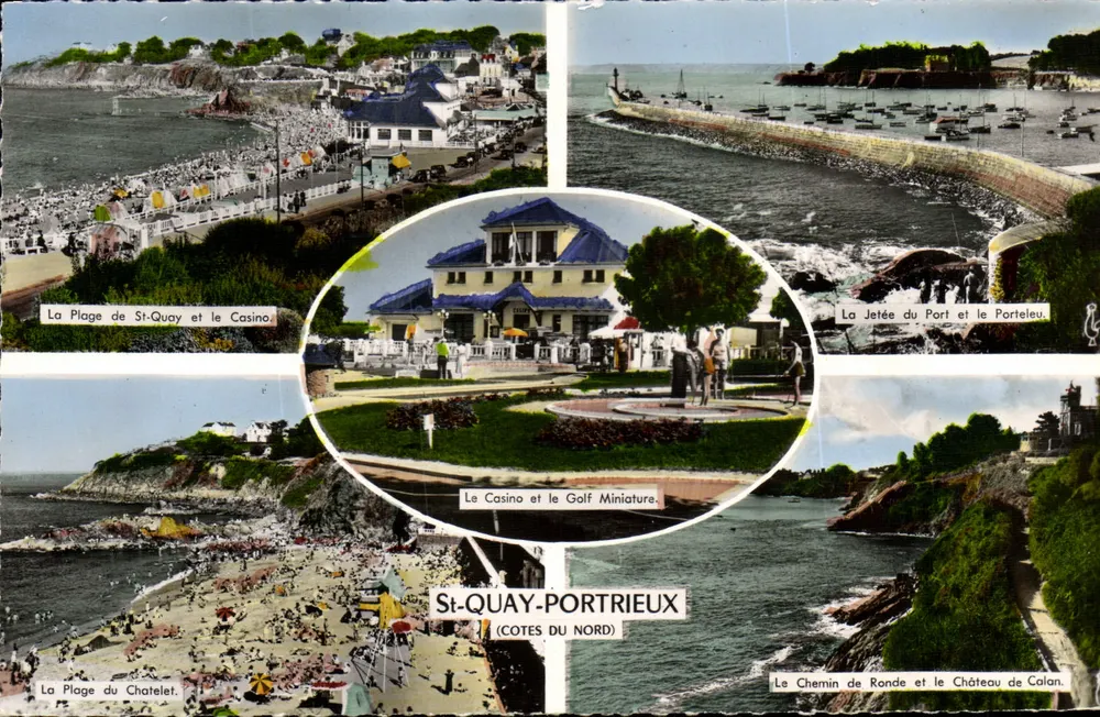 St-Quay-Portrieux — Strände, Casino, Damm, Schloss — Verlag: Les Tirages Modernes, Paris - Vorderseite