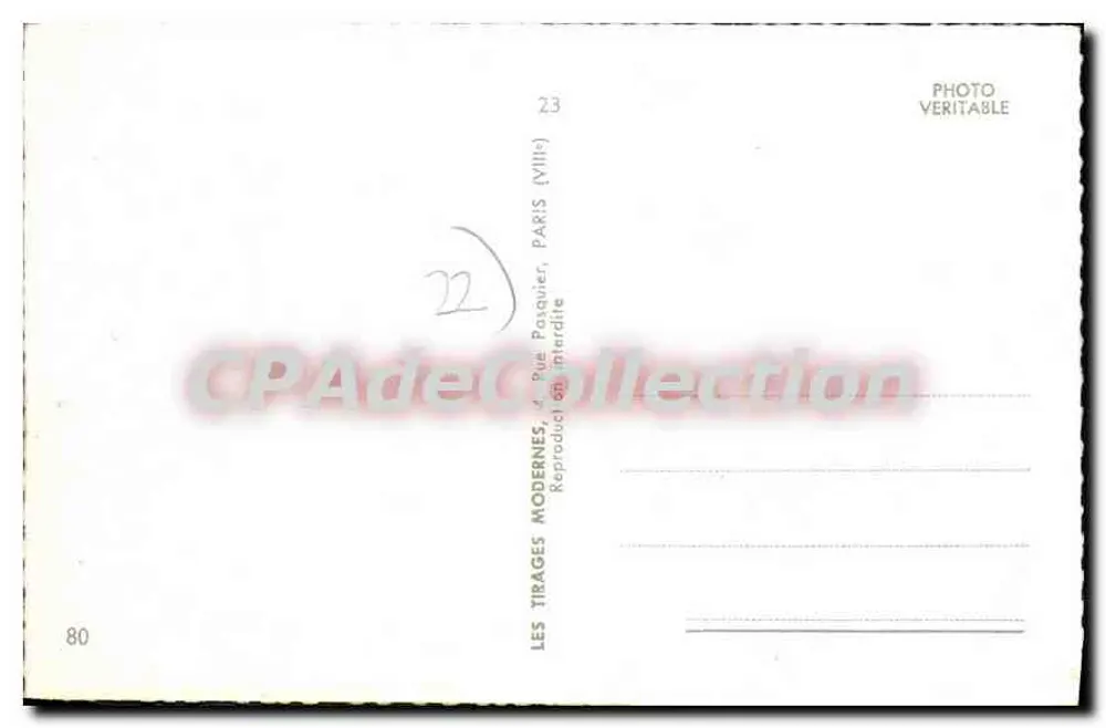 St-Quay-Portrieux — Strände, Casino, Damm, Schloss — Verlag: Les Tirages Modernes, Paris - Rückseite