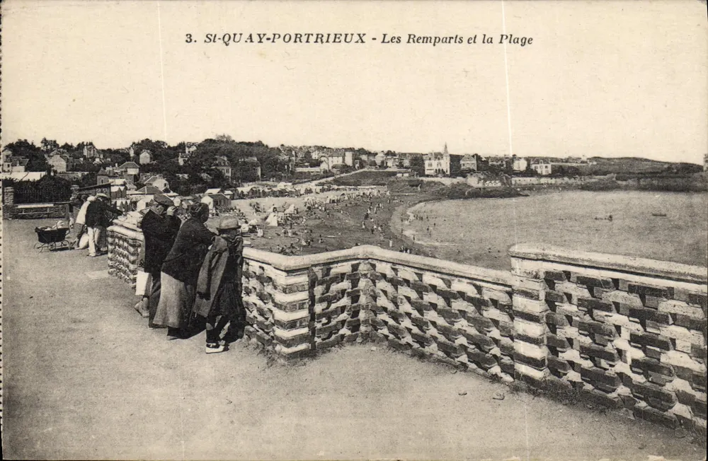 St-Quay-Portrieux - Die Mauern und die Strandpromenade - Vorderseite