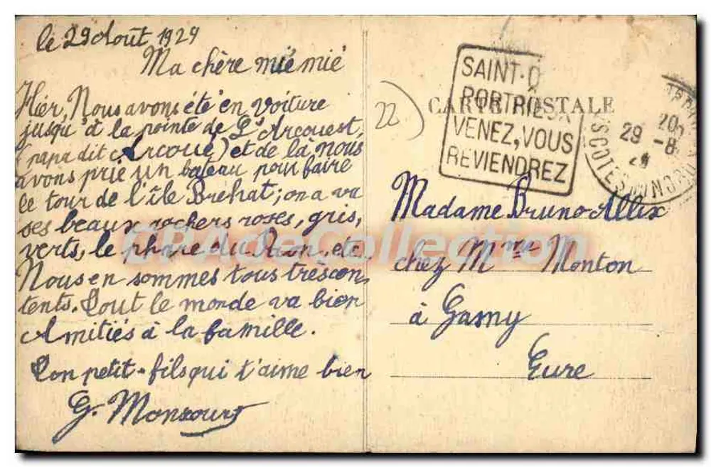 Saint-Quay-Portrieux — Die Isnain. Die Höhlen — Verlag YUDO - Rückseite
