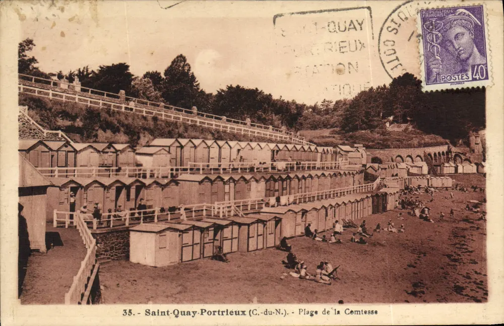 Saint-Quay-Portrieux (C.-du-N.) — Strand der Gräfin — Verlag Guérin-Verré - Vorderseite