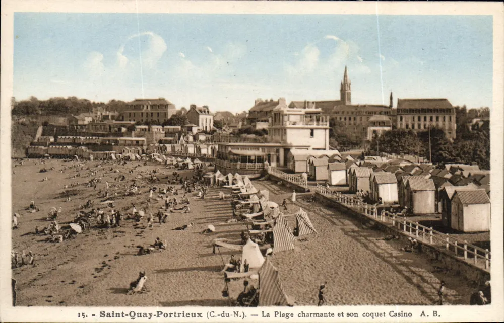 Saint-Quay-Portrieux (C.-du-N.) — Die charmante Badeküste und ihr gemütliches Casino — A. B. - Vorderseite