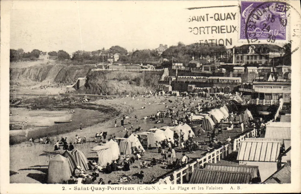 Saint-Quay-Portrieux (C.-du-N.) — Die Strände und Klippen — A. B. - Vorderseite