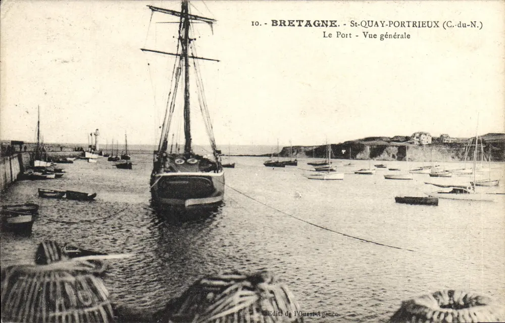 St-Quay-Portrieux (C.-du-N.) — Der Hafen — Allgemeiner Blick — Édit. de l'Ouest Agence - Vorderseite