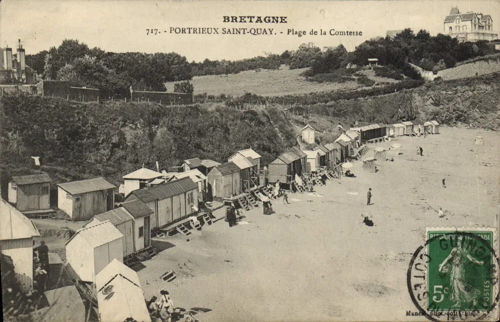 Portrieux Saint-Quay — Strand der Comtesse — Manceau Phot. - 717 - Vorderseite