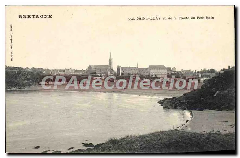 Saint-Quay visto da Ponta do Petit-Isnin — Bretanha — Marcel Photo-Edit, Binc - Frente